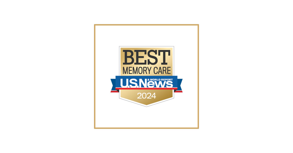 US News Best Memory Care Award for 2024